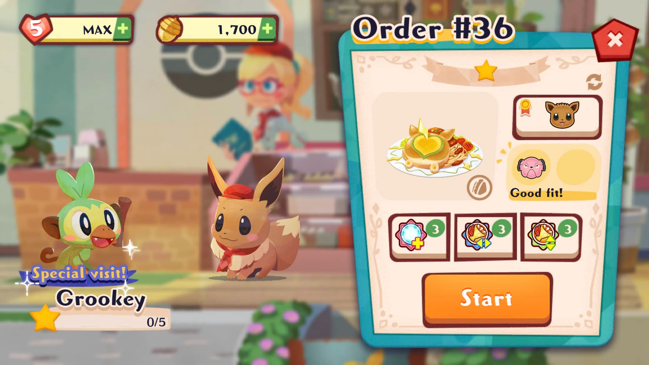 Mở rộng quán cafe và nâng cấp pokemon dễ dàng