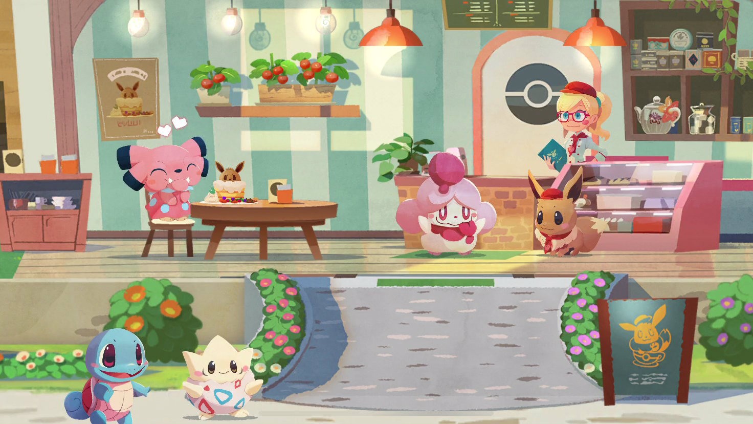 Pokemon Cafe ReMix - trò chơi motip kinh doanh quán cà phê vui nhộn mới ra mắt được 3 năm