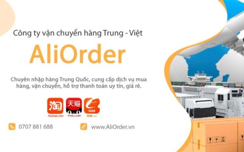 đơn vị vận chuyển và nhập hàng Aliorder