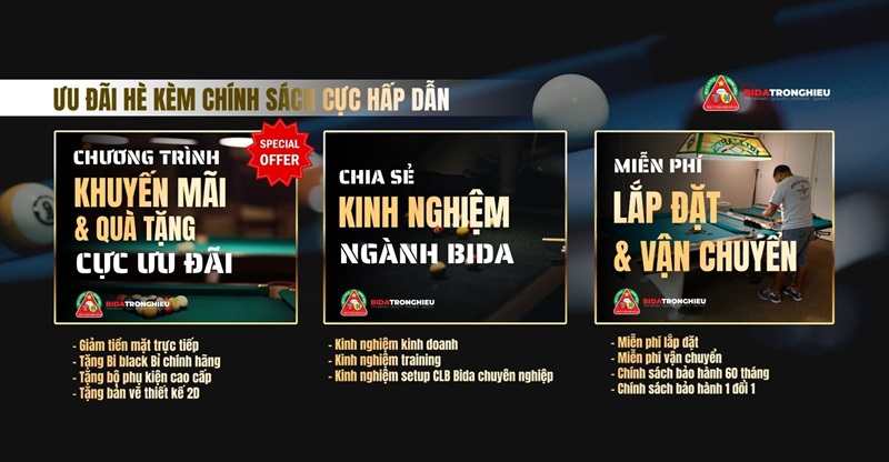 cửa hàng bida trọng hiếu
