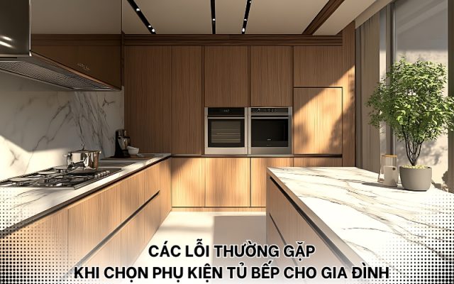 lỗi thường gặp khi chọn phụ kiện tủ bếp