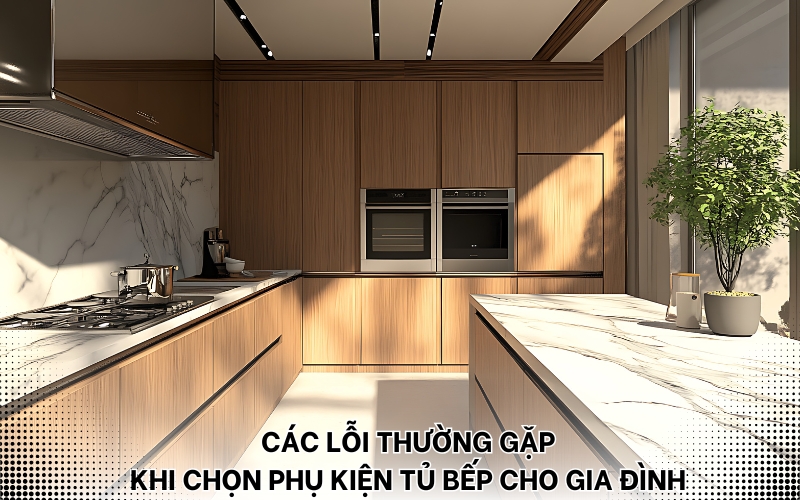 lỗi thường gặp khi chọn phụ kiện tủ bếp