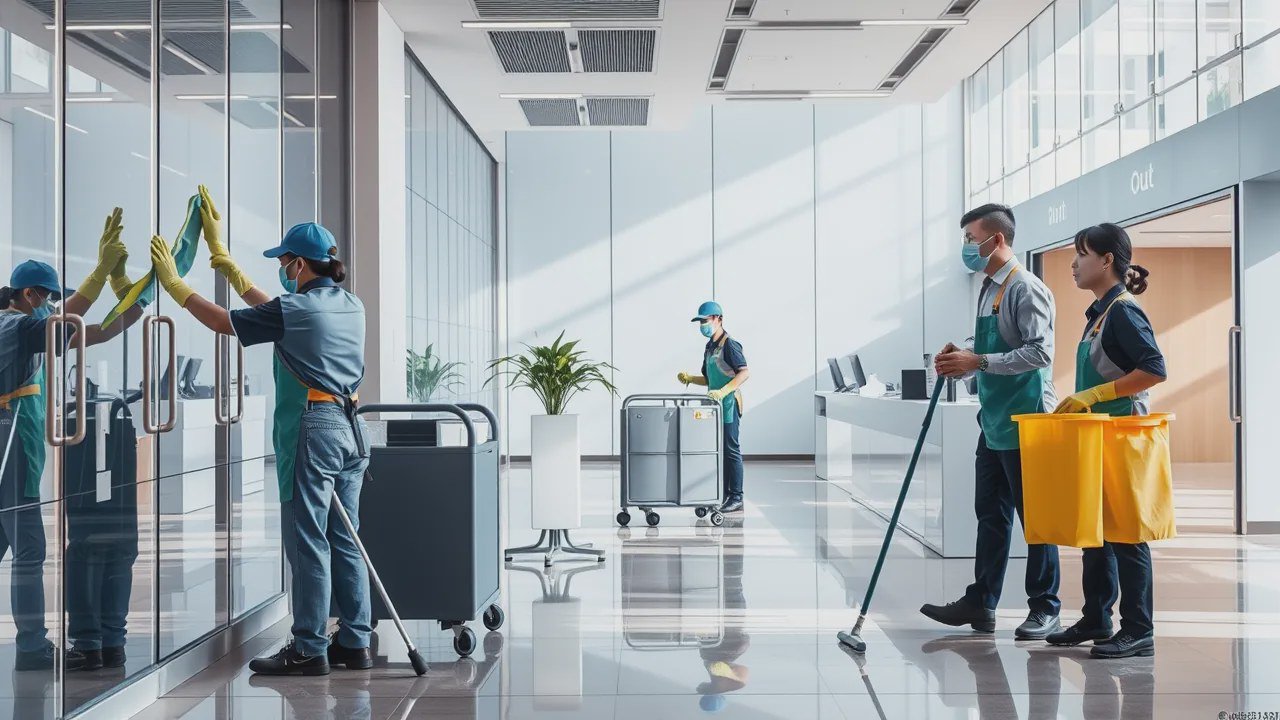 1. Nhóm chuyên vệ sinh văn phòng và tòa nhà thương mại 1. Nhóm chuyên vệ sinh văn phòng và tòa nhà thương mại